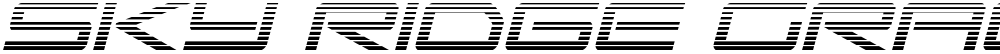 Sky Ridge Gradient Italic