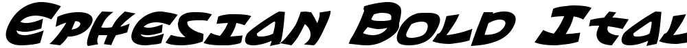 Ephesian Bold Italic