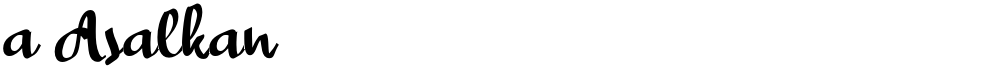a Asalkan