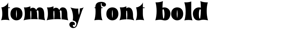 tommy font bold