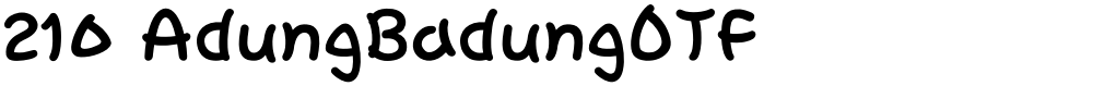 210 AdungBadungOTF