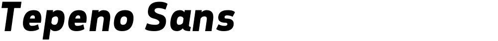 Tepeno Sans