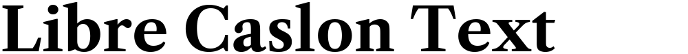 Libre Caslon Text