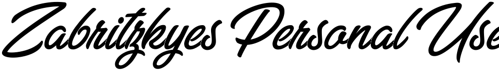 Zabritzkyes Personal Use