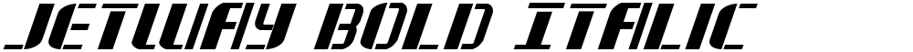Jetway Bold Italic