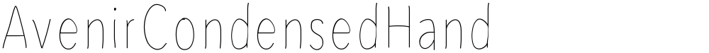 AvenirCondensedHand