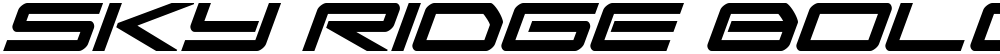 Sky Ridge Bold Super-Italic