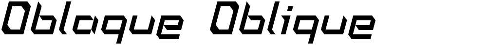 Oblaque Oblique