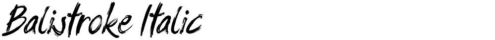 Balistroke Italic