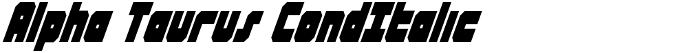 Alpha Taurus CondItalic