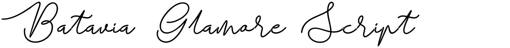 Batavia Glamore Script