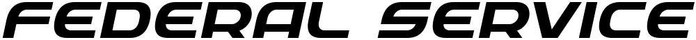 Federal Service Semi-Bold Expanded Italic