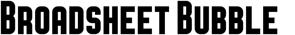Broadsheet Bubble
