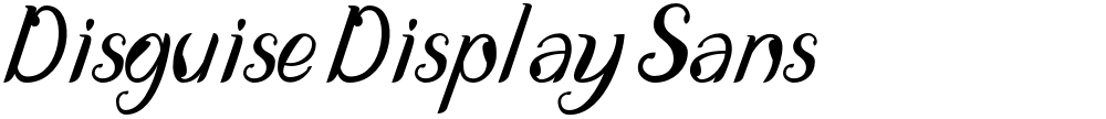 Disguise Display Sans