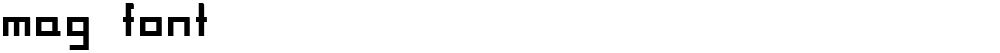 MAG Font