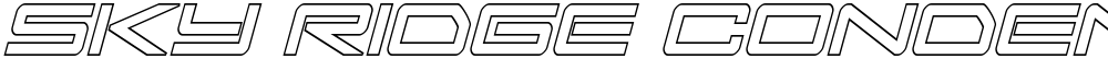 Sky Ridge Condensed Out Italic