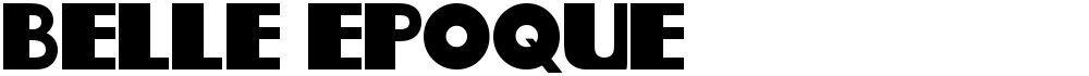 Belle Epoque