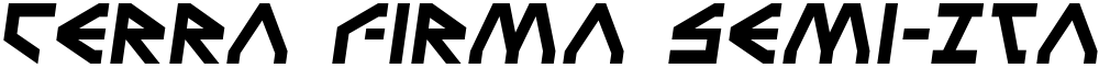 Terra Firma Semi-Italic