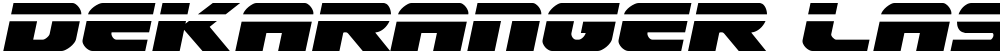 Dekaranger Laser Italic