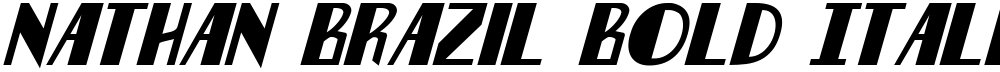 Nathan Brazil Bold Italic