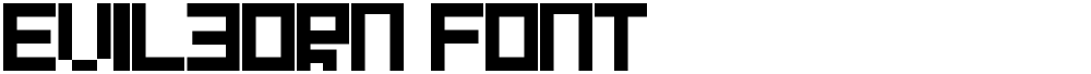 Evilborn Font