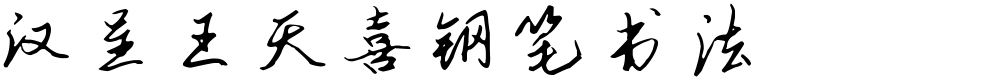汉呈王天喜钢笔书法