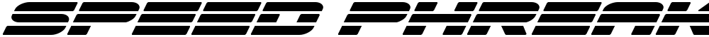 Speed Phreak Laser Italic