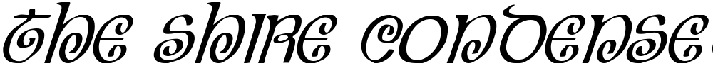 The Shire Condensed Italic