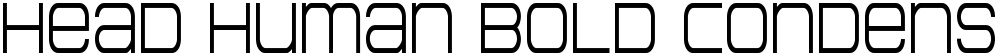 Head Human Bold Condensed