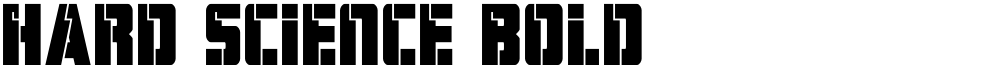 Hard Science Bold