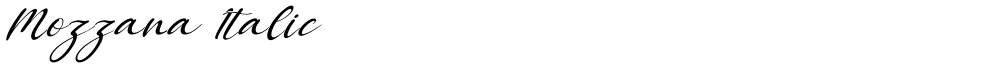 Mozzana Italic