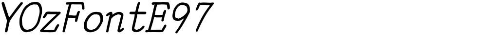 YOzFontE97