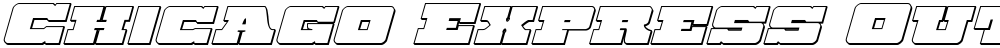 Chicago Express Outline Italic
