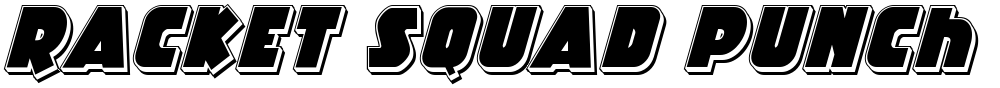 Racket Squad Punch Italic