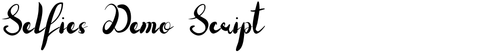 Selfies Demo Script