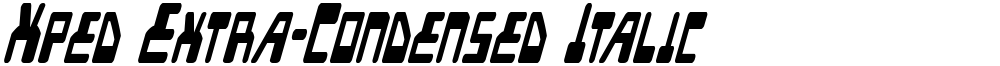 Xped Extra-Condensed Italic