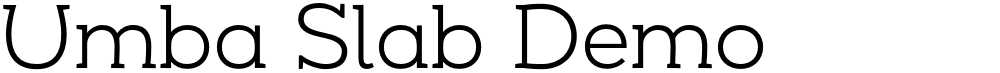 Umba Slab Demo