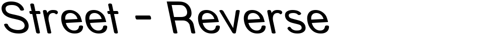 Street - Reverse