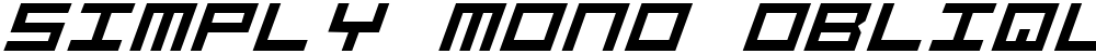 Simply Mono Oblique