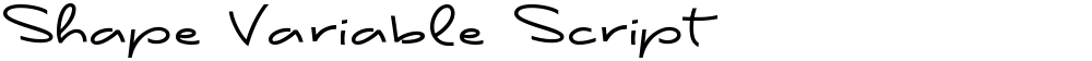 Shape Variable Script