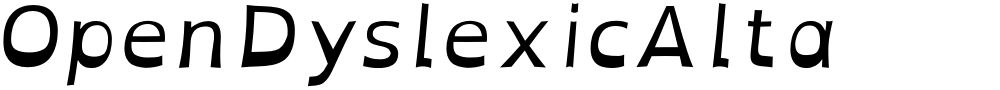 OpenDyslexicAlta