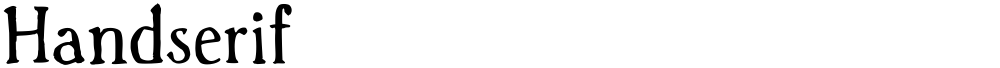 Handserif