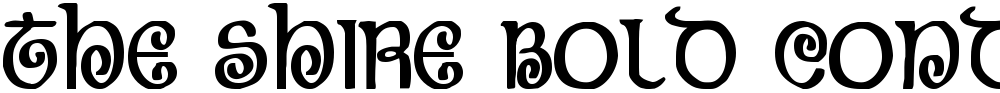 The Shire Bold Condensed