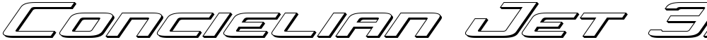 Concielian Jet 3D Italic