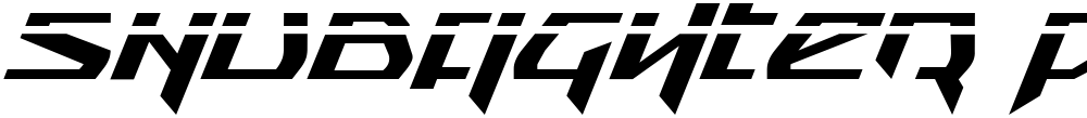 Snubfighter Phaser Italic