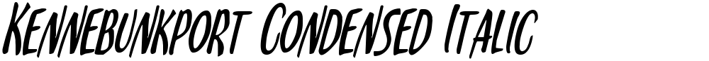 Kennebunkport Condensed Italic