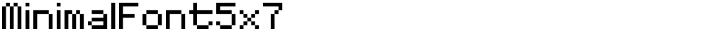 MinimalFont5x7