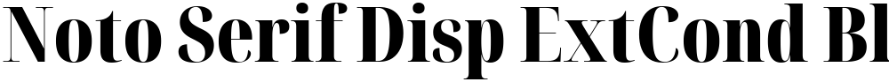 Noto Serif Disp ExtCond Blk