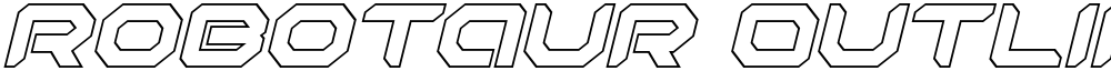 Robotaur Outline Italic