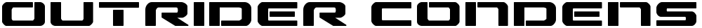 Outrider Condensed Bold